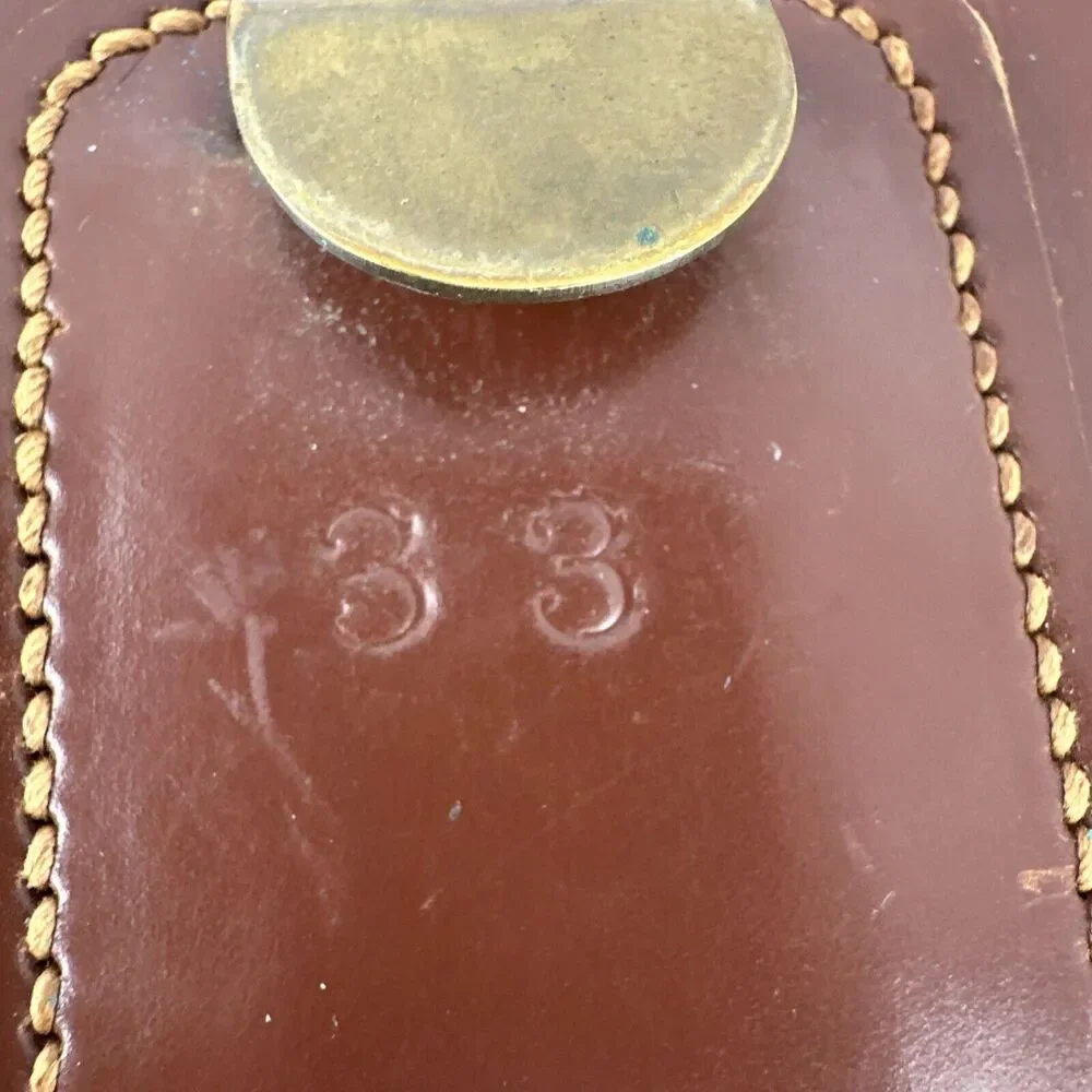 Vintage WWII Westover Field Military Service Belt Size 33 Shell Cordovan Leather